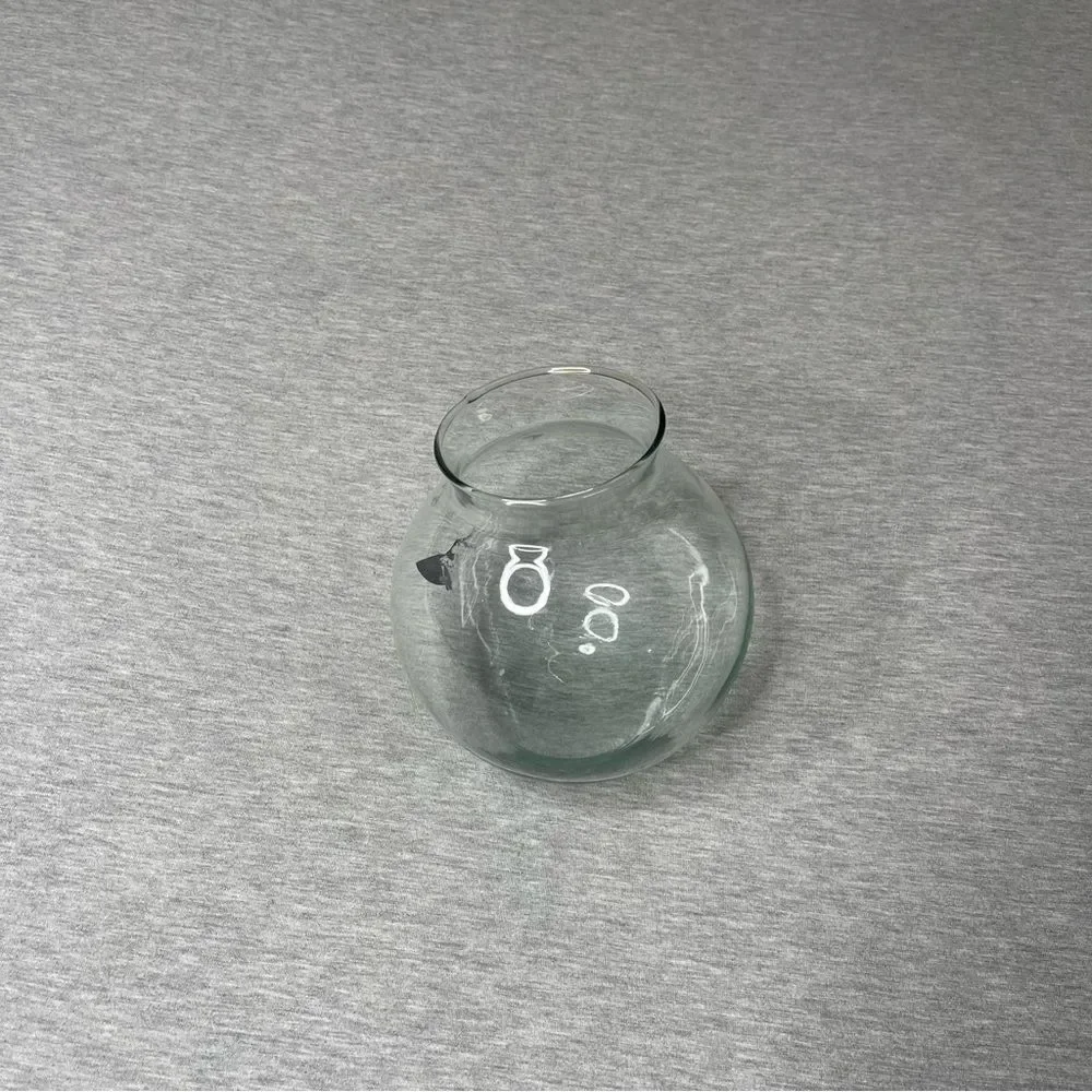 Target 6.5” Rounded Open Top Glass Decorative Vase Bowl